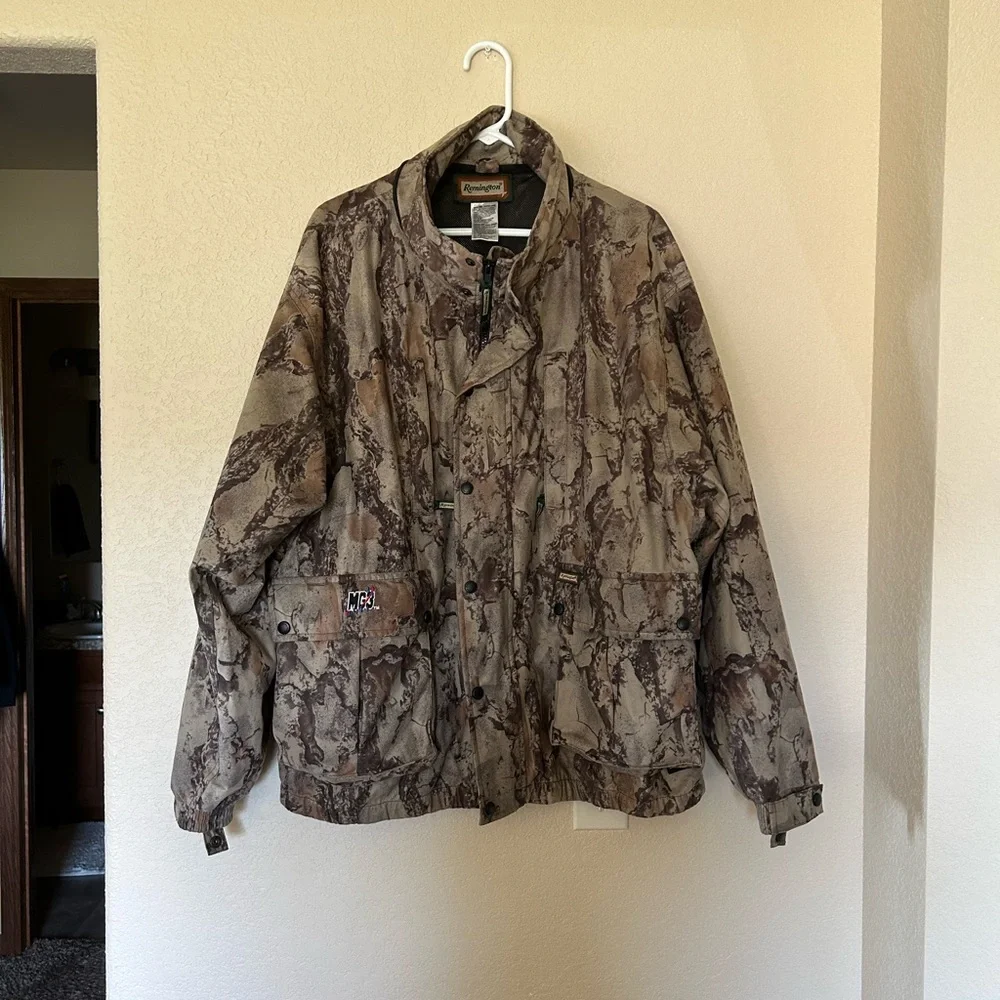 Remington Camouflage Hunting Jacket 3X Brown Camo Field Coat Outdoors Tactical